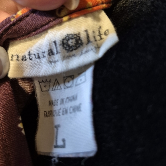 74. NATURAL LIFE Purple Boxy 3/4 Sleeve Tunic - Picture 2 of 6